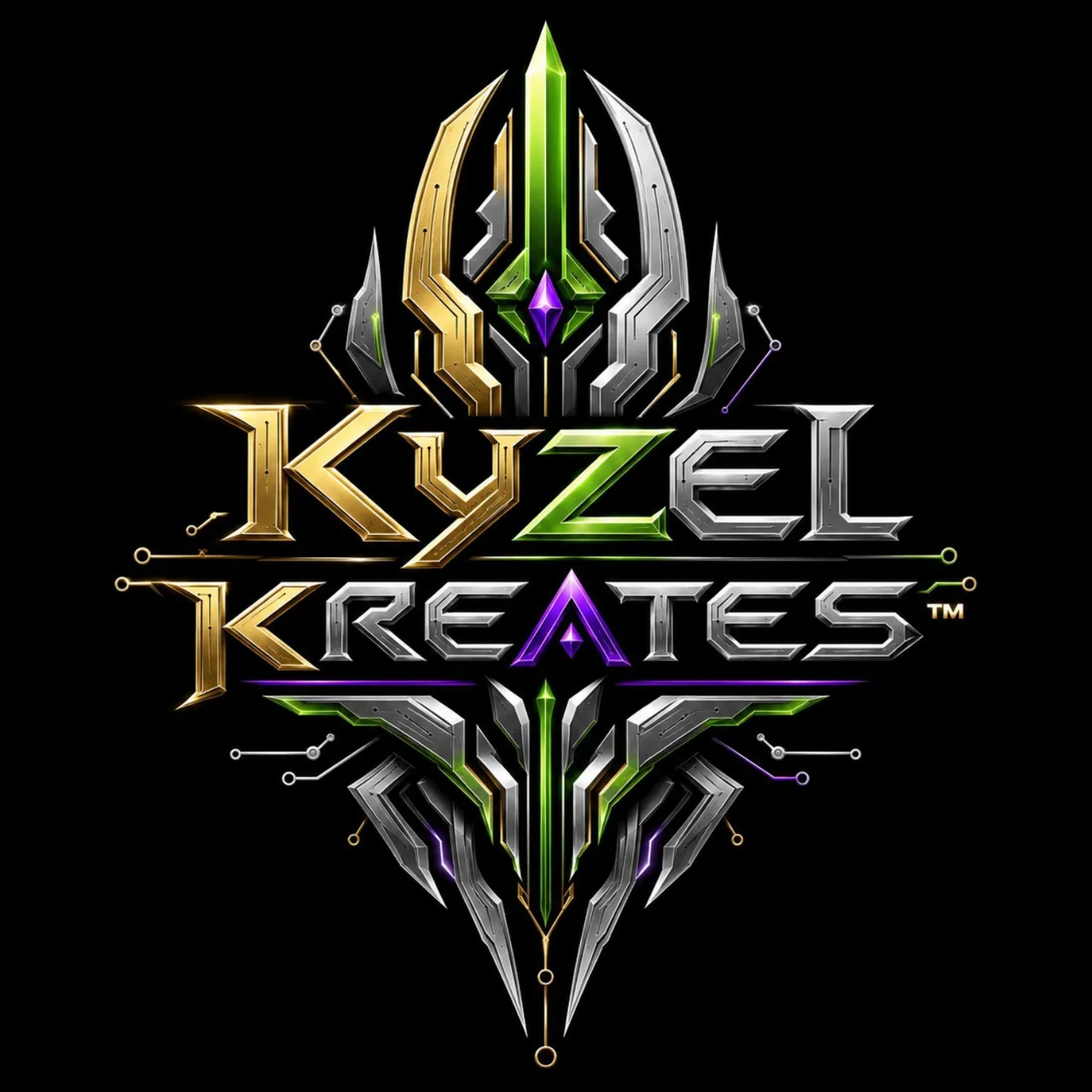 Kyzel Kreates™ metallic personal logo